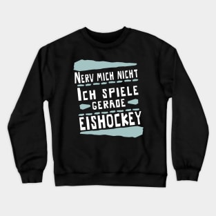 Eishockey Puck Body Check Eisstadion Schläger Crewneck Sweatshirt